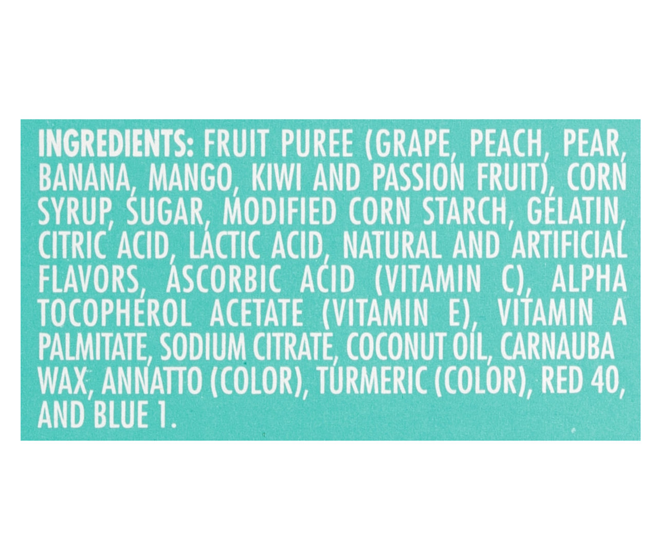 Welch's Fruit Snacks, Island Fruits, 0.9 Ounces, 10 Pouches