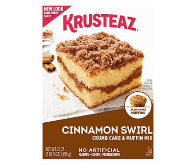 Krusteaz Cinnamon Crumb Cake & Muffin Mix, 21 Oz