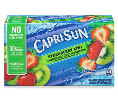 Capri Sun Strawberry Kiwi Juice Drink Blend 10 - 6 fl oz Pouches