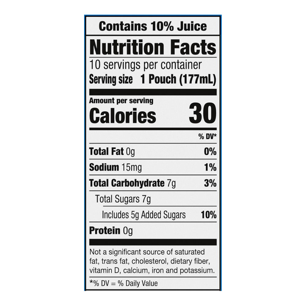 Capri Sun Strawberry Kiwi Juice Drink Blend 10 - 6 fl oz Pouches