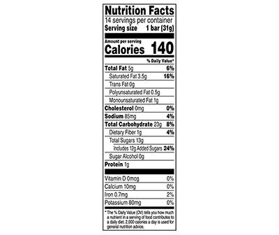 Quaker Chewy Dipps Granola Bars Chocolate Chip 1.09 Oz 14 Count