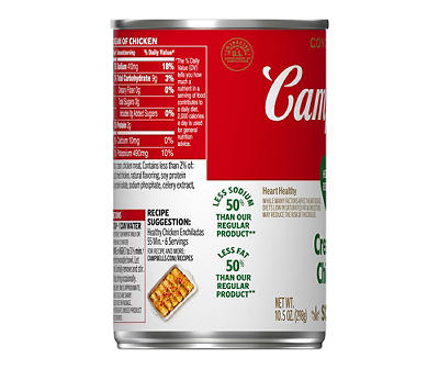 Campbell's Condensed Healthy Request Cream of Chicken Soup, 10.5 Ounce Can