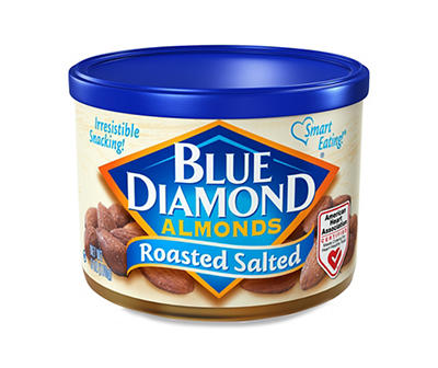 Blue Diamond Almonds, Roasted Salted, 6 Ounce