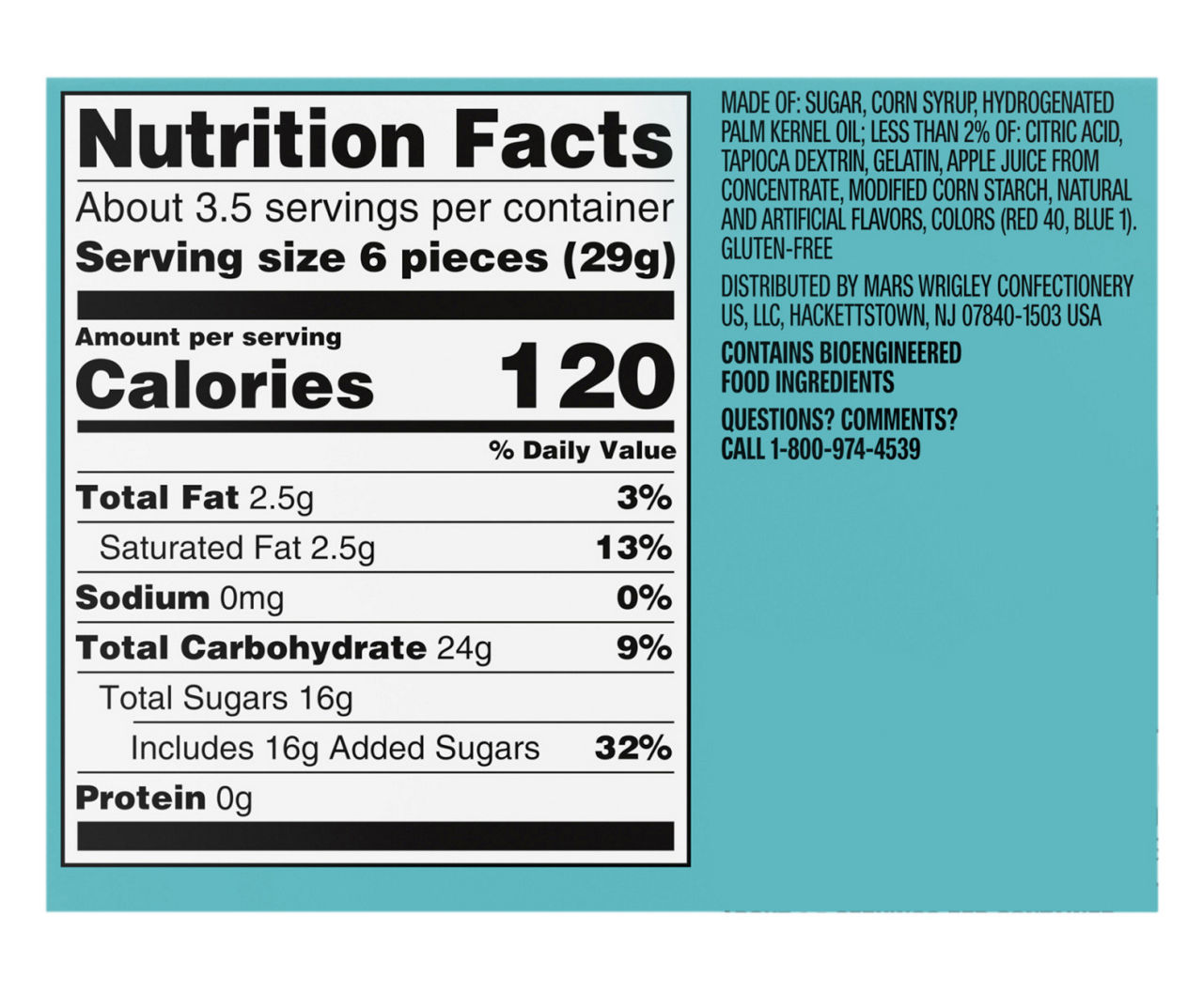 Holiday FaveREDs Fruit Chews, 3.5 Oz.