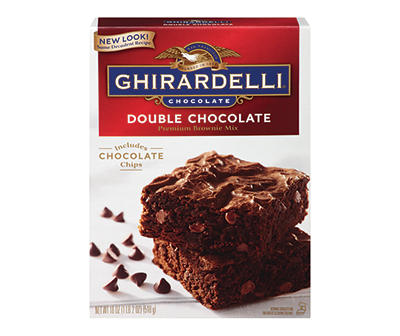 Ghirardelli® Double Chocolate Premium Brownie Mix 18 oz. Box