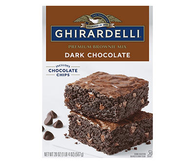 GHIRARDELLI Dark Chocolate Premium Brownie Mix, 20 Oz