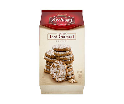 Iced Oatmeal Cookies, 12 Oz.