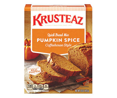 Krusteaz Pumpkin Spice Quick Bread Mix 15 oz. Box