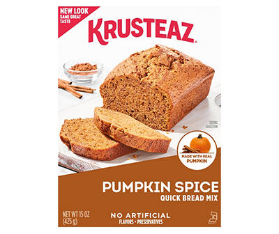 Krusteaz Pumpkin Spice Quick Bread Mix, 15 Oz