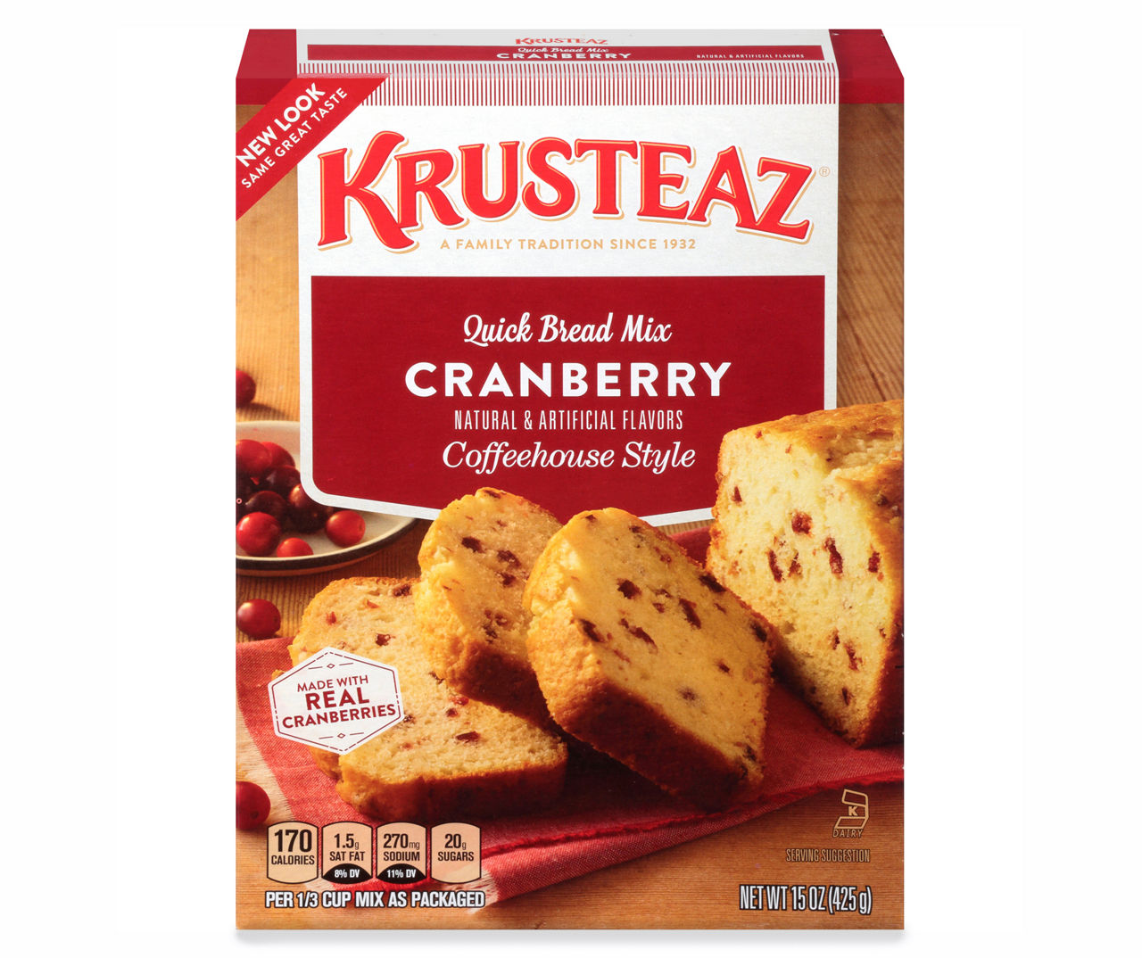 Krusteaz Krusteaz Cranberry Quick Bread Mix 15 oz. Box | Big Lots