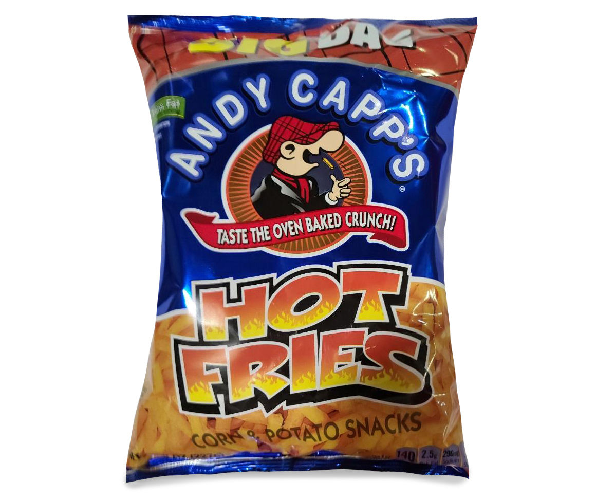 Andy Capp's Hot Fries Corn & Potato Snacks, 8 oz