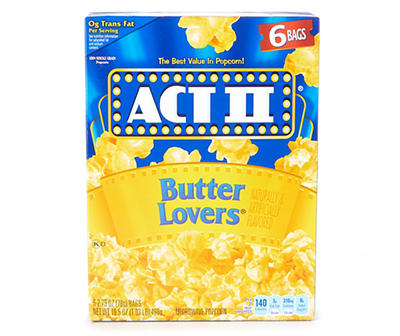 Butter Lovers Popcorn, 6-Pack