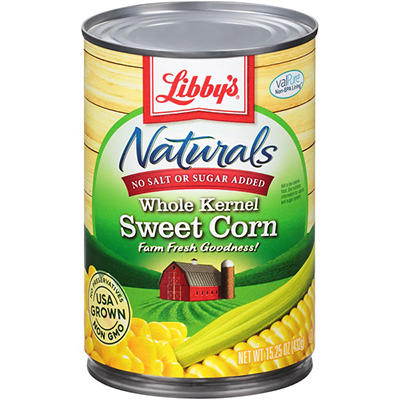 Libby's� Naturals Whole Kernel Sweet Corn 15.25 oz. Can