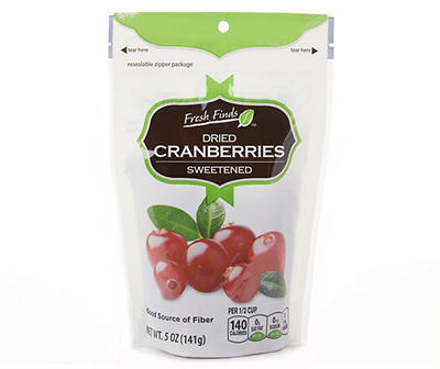 Dried Sweetened Cranberries, 5 Oz.