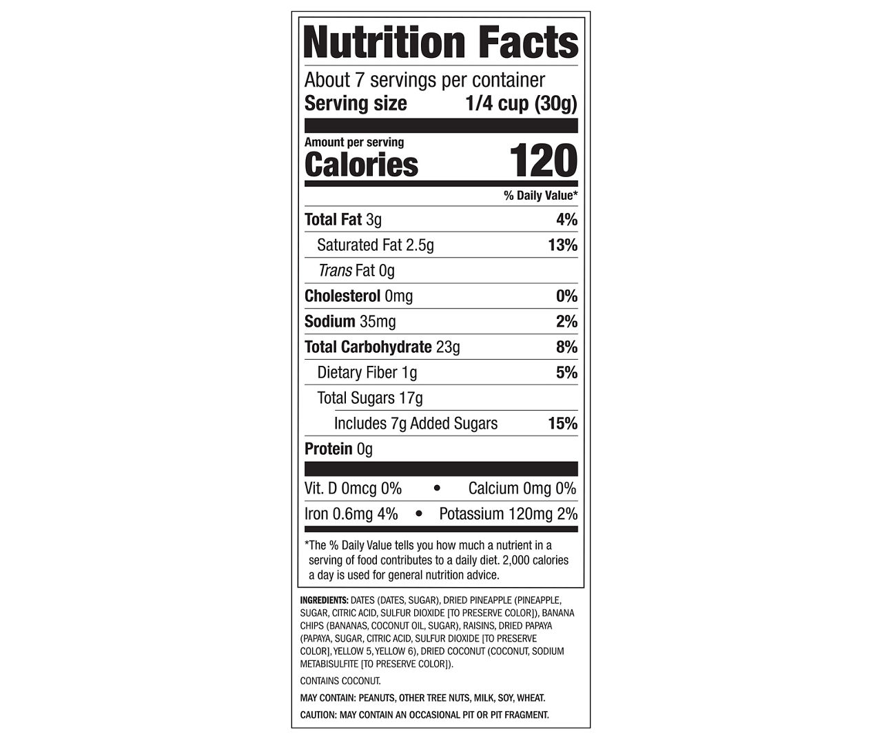 Tropical Snack Mix, 7 Oz.