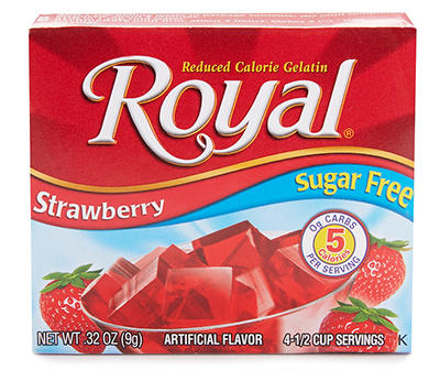 Sugar Free Strawberry Gelatin, 0.32 Oz.