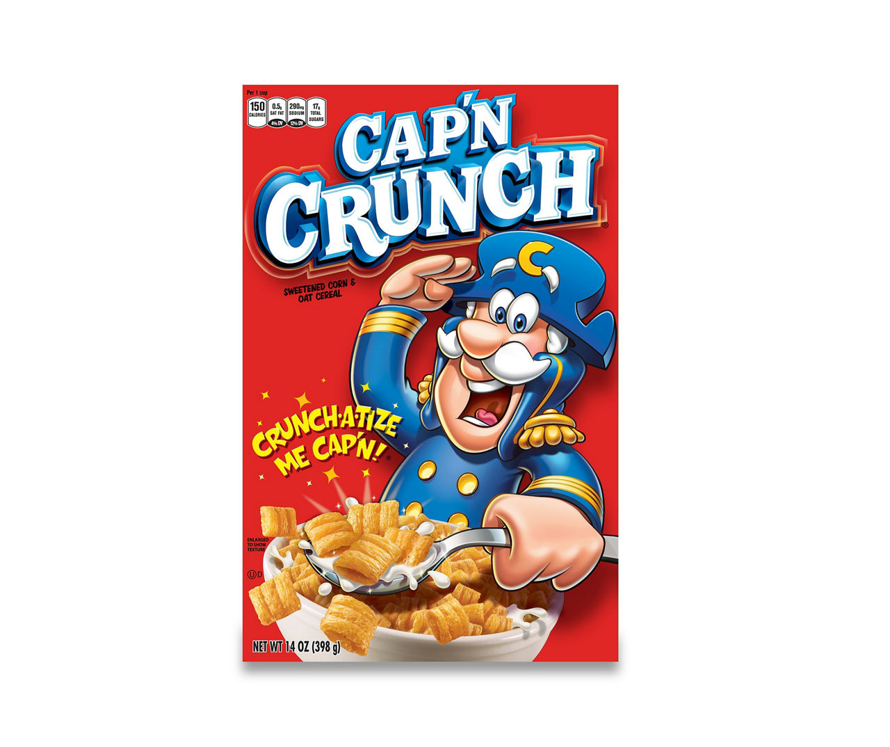 Cap'N Crunch Cap'n Crunch Sweetened Corn & Oat Cereal 14 Oz