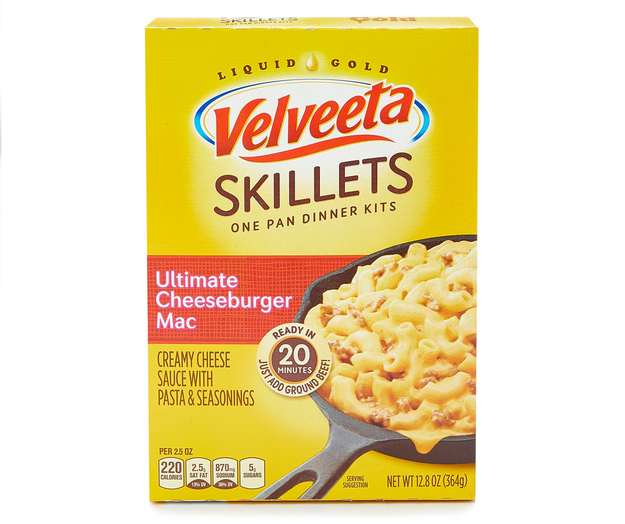 Velveeta Velveeta Skillets Ultimate Cheeseburger Mac One Pan Dinner ...