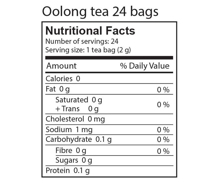 Organic Oolong Tea Bags, 24-Count