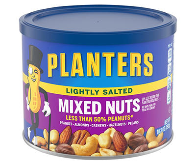 Planters Lightly Salted Deluxe Mixed Nuts, 10.3 oz Canister