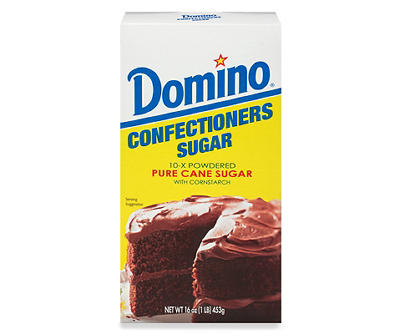 Domino® Confectioners 10-X Powdered Pure Cane Sugar with Cornstarch 16 oz. Box