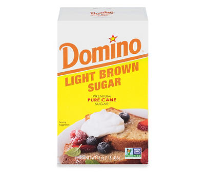 Domino Premium Pure Cane Light Brown Sugar 16 oz
