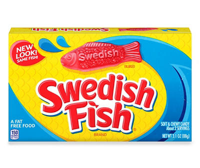 Swedish Fish® Original Soft & Chewy Candy 3.1 oz. Box