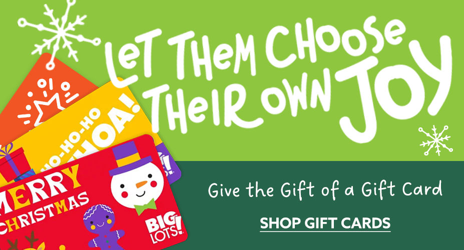 Let Them Choose Their Own Joy. Shop Gift Cards! Five the Gift of a Gift Card!