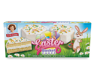Vanilla Easter Basket Cakes, 10-Count