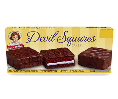 Devil Squares Cakes, 10 Count