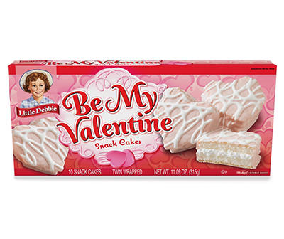 Be My Valentine Creme Filled Vanilla Cakes, 10-Count