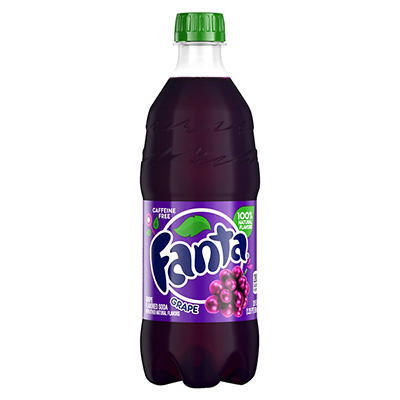 Fanta Grape Flavored Soda 20 fl oz Bottle