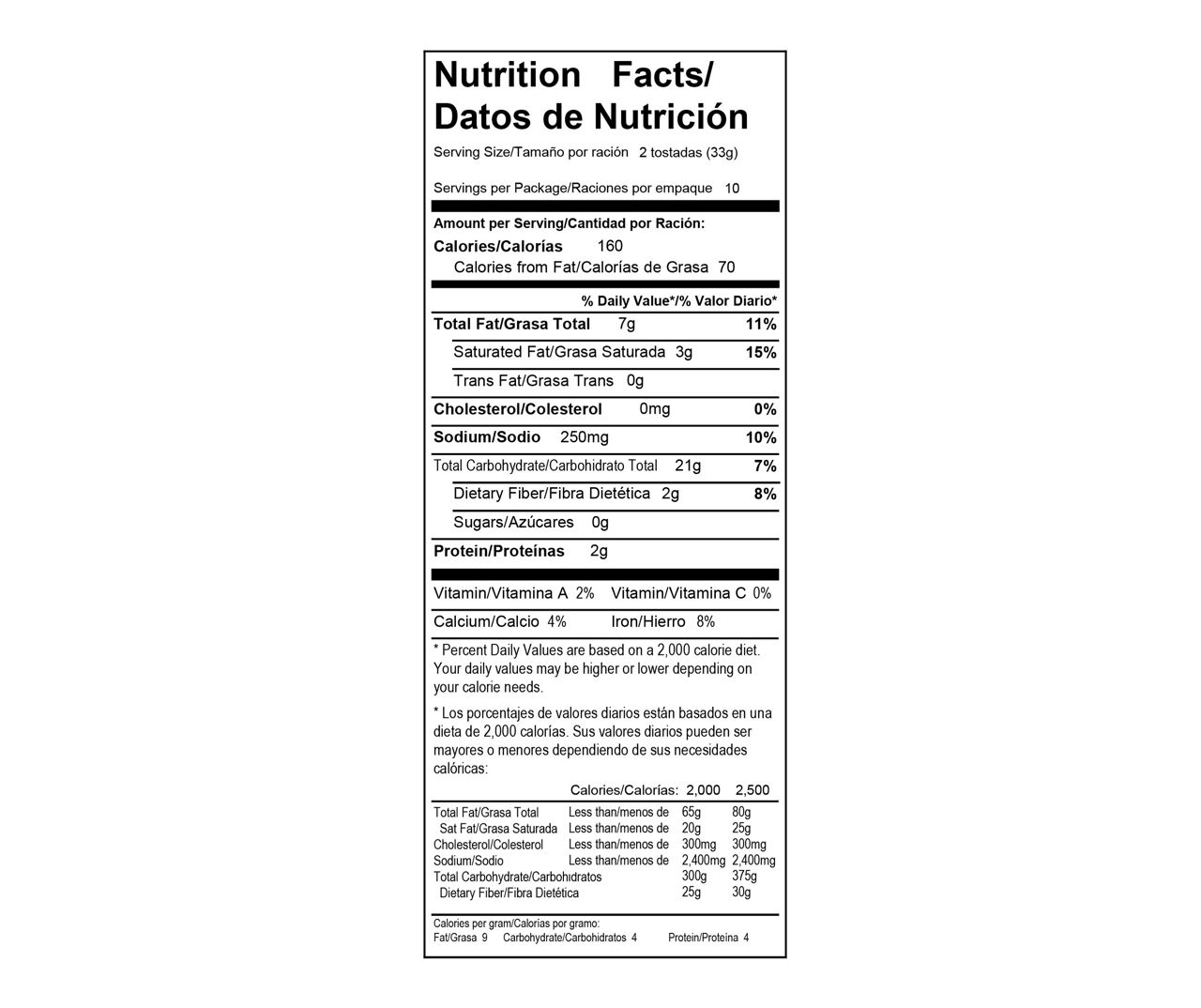 Calidad Tostadas 20 ct Bag