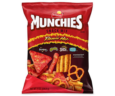 Munchies Snack Mix Flamin' Hot Flavored 8 Oz