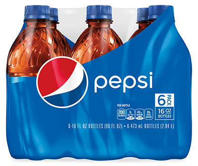 Pepsi Cola 16 Fl Oz 6 Count Bottles