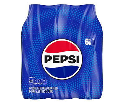 Pepsi Cola 16.9 Fl Oz 6 Count Bottles