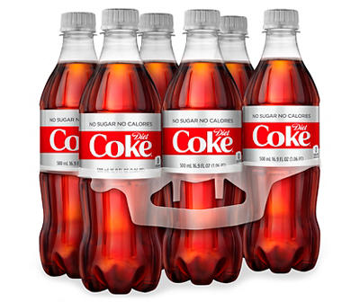 Diet Coke Bottles, 6-Pack, (16.9 Oz.)