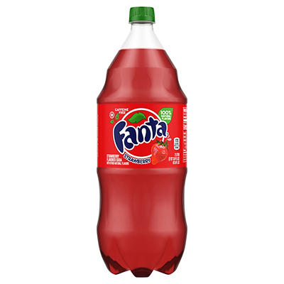 Fanta Strawberry Soda Bottle, 2 Liters