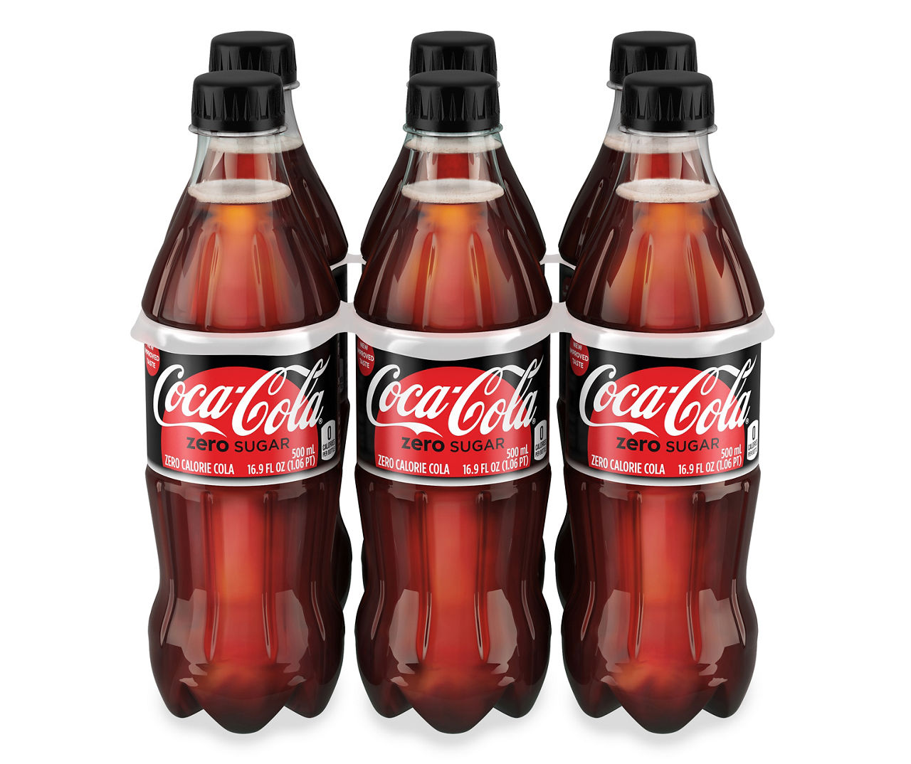 Coca-Cola Zero Sugar Glass Bottles, 8 fl oz, 6 Pack