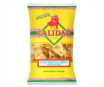 Calidad Corn Tortilla Chips 12 oz. Bag