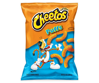 Cheetos Jumbo Puffs Cheese Flavored Snacks 8 Ounce Plastic Bag