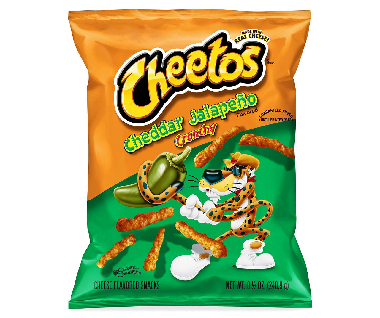 Simply Cheetos Crunchy White Cheddar Jalapeno 8.5oz : Snacks fast