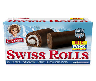 Big Pack Swiss Rolls, 12-Count&nbsp;