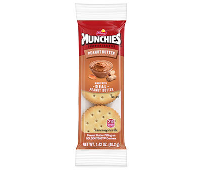 Munchies Sandwich Crackers Peanut Butter 1.42 Oz Bag