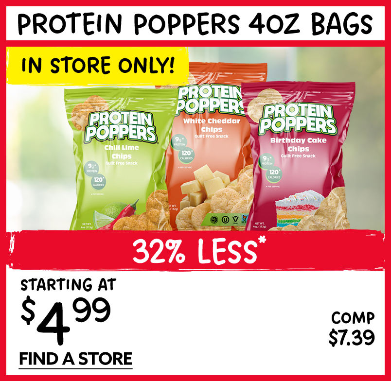 Protein Poppers starting at $4.99