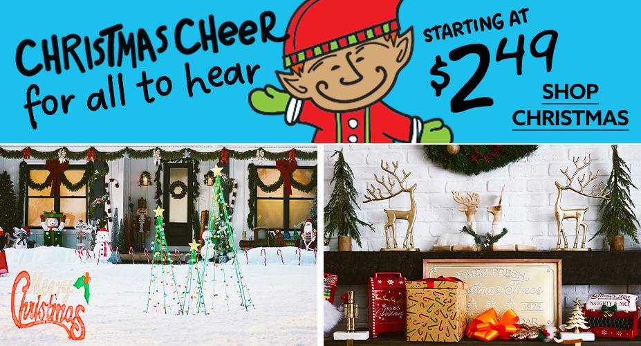 Channel your inner elf! Christmas Cheer for all to hear! Starting at $2.49. Shop Christmas.