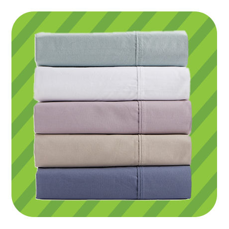 Earth-tone color bed sheets from Broyhill.