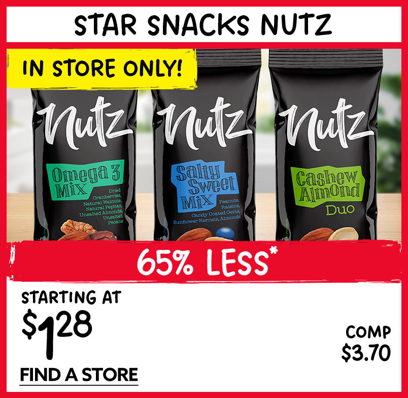 Buy It Online!  Star Snack Nuts starting at $1.28