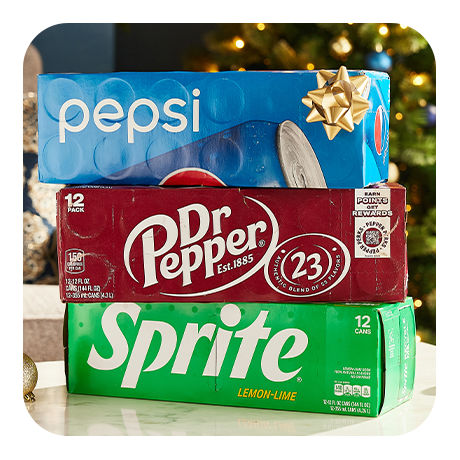 Pepsi, Dr. Pepper, and Sprite 12-pack of Sodas