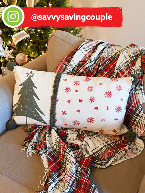 @savvysavingcouple with a beautiful collection of comfy Big Lots blankets, pillows, and throws!